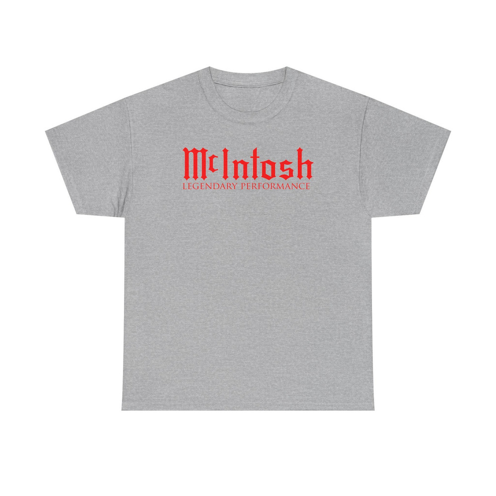 Stereo Home Theater Logo Unisex Heavy Cotton Tee T Shirt Sport Grey